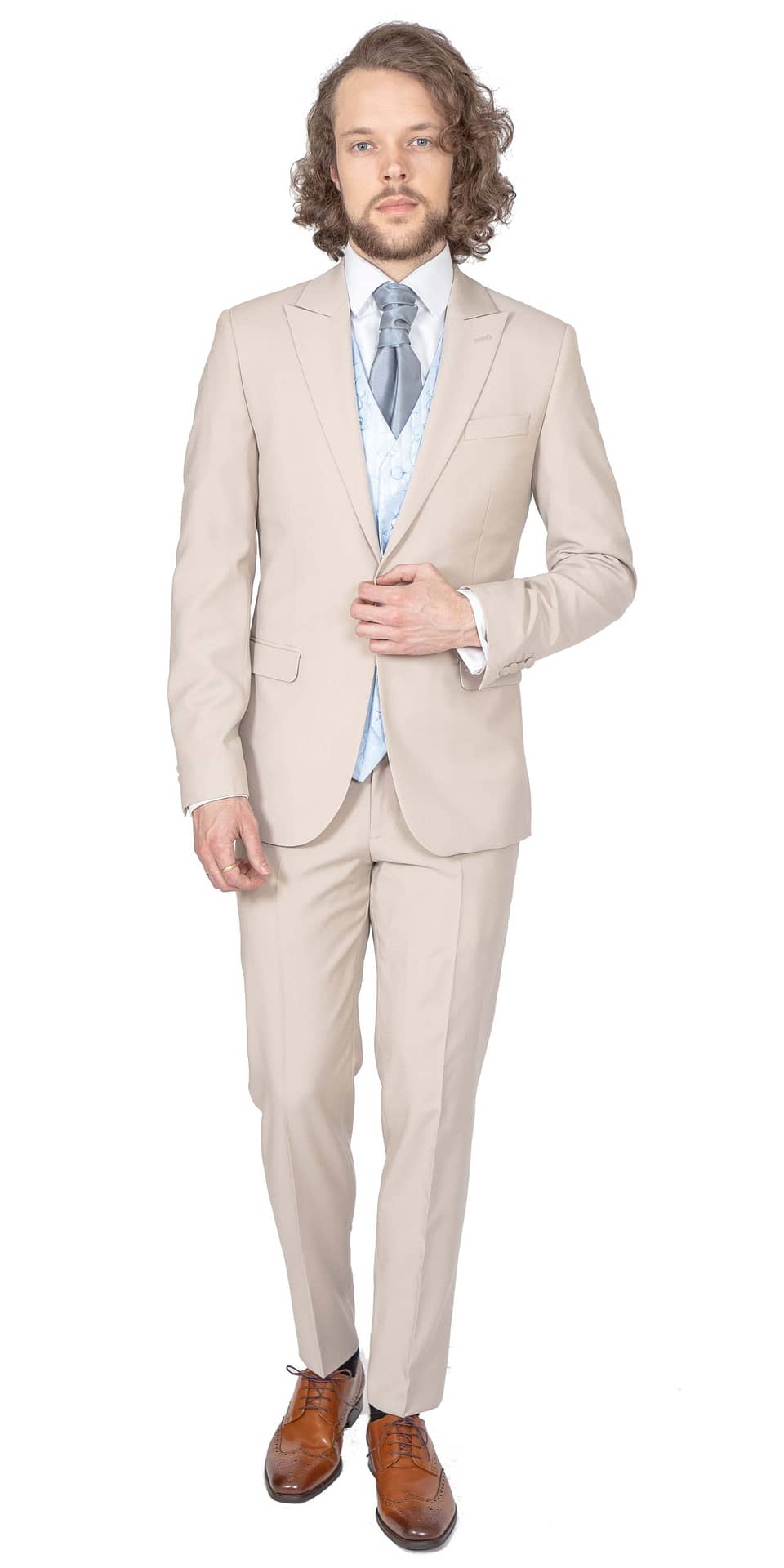 Winchester Beige 3-Piece Suit – Gowri Style House